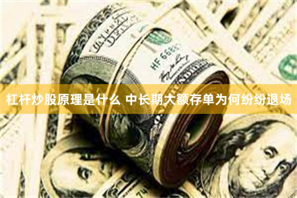 杠杆炒股原理是什么 中长期大额存单为何纷纷退场